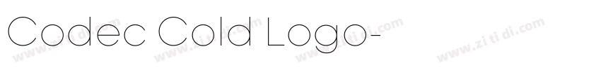 Codec Cold Logo字体转换